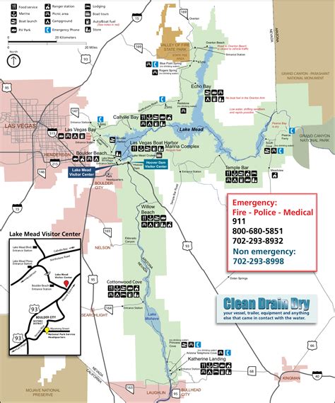 lake mead hiking trails map.